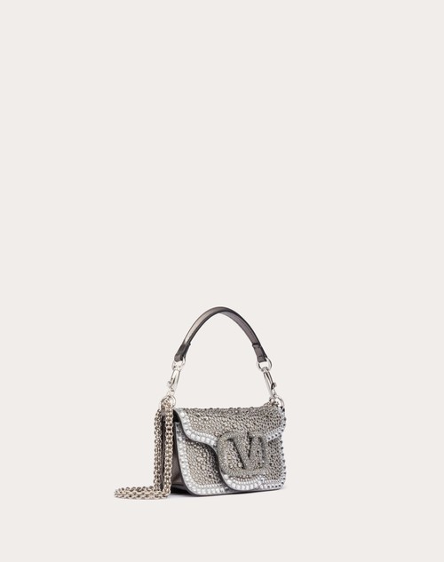 Red Valentino BORSA PICCOLA A SPALLA VALENTINO GARAVANI LOCÒ CON STRASS Promozione Limitata