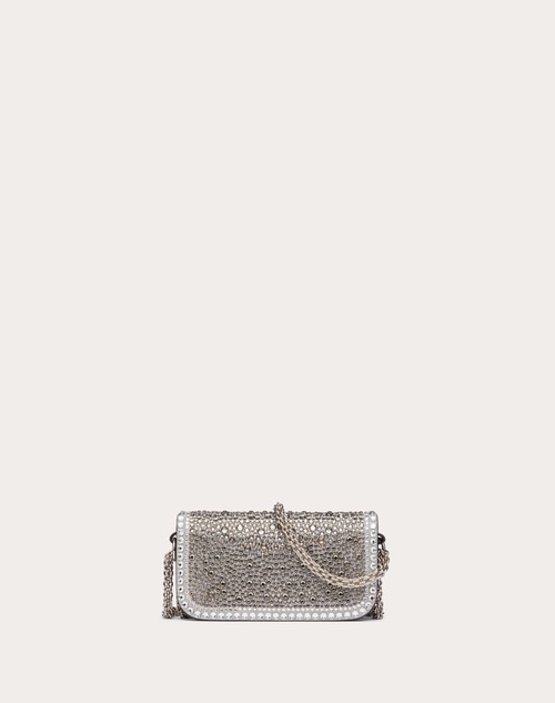 Red Valentino BORSA PICCOLA A SPALLA VALENTINO GARAVANI LOCÒ CON STRASS Promozione Limitata