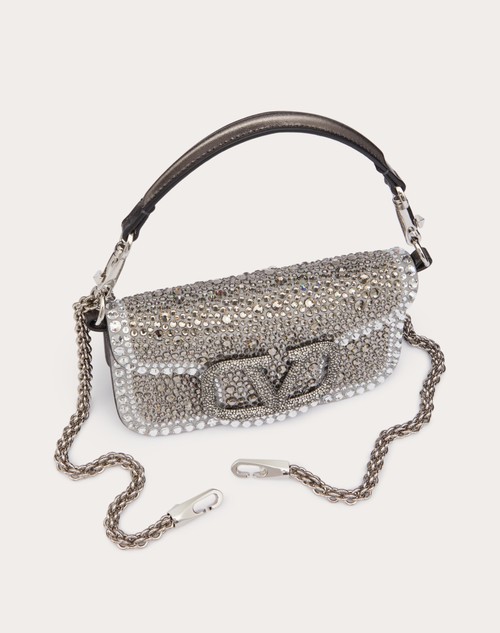 Red Valentino BORSA PICCOLA A SPALLA VALENTINO GARAVANI LOCÒ CON STRASS Promozione Limitata