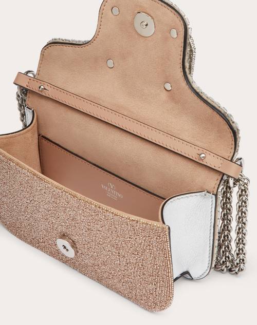 Red Valentino BORSA PICCOLA A SPALLA VALENTINO GARAVANI LOCÒ RICAMATA Prezzo Ridotto