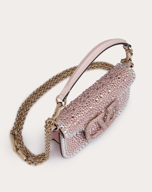 Red Valentino BORSA PICCOLA A SPALLA VALENTINO GARAVANI LOCÒ CON STRASS Convenienza