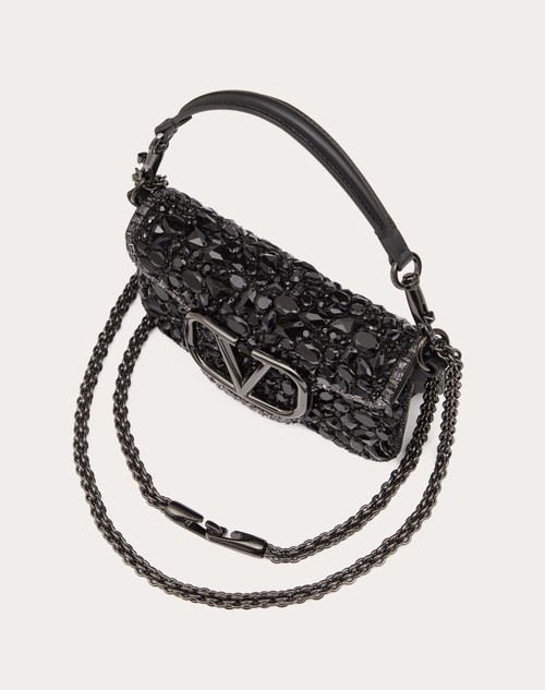 Red Valentino BORSA PICCOLA A SPALLA LOCÒ CON CRISTALLI Novità