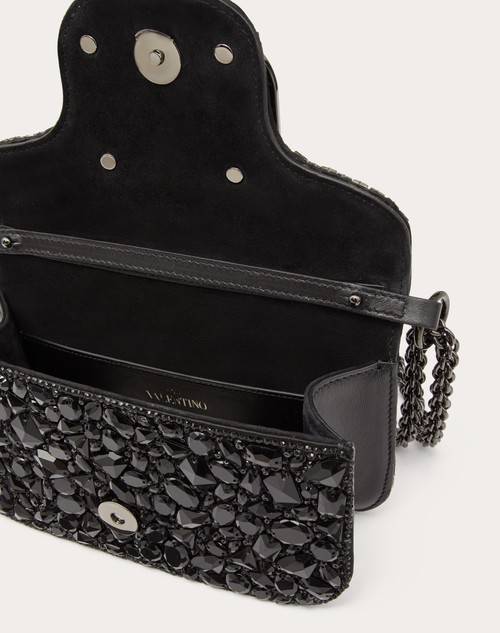 Red Valentino BORSA PICCOLA A SPALLA LOCÒ CON CRISTALLI Novità