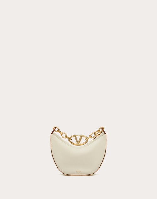 Red Valentino MINI HOBO VLOGO MOON BAG IN NAPPA CON CATENA In Vendita