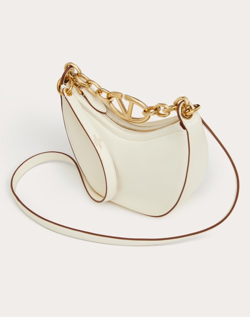 Red Valentino MINI HOBO VLOGO MOON BAG IN NAPPA CON CATENA In Vendita