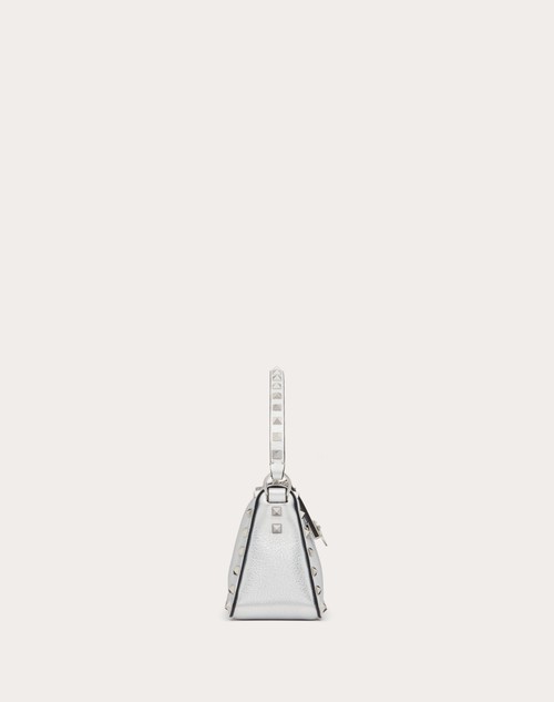 Red Valentino BORSA PICCOLA A TRACOLLA ROCKSTUD IN VITELLO GRANATO METALLIZZATO I Più Venduti
