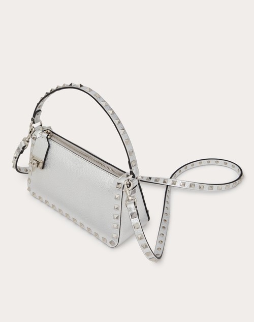 Red Valentino BORSA PICCOLA A TRACOLLA ROCKSTUD IN VITELLO GRANATO METALLIZZATO I Più Venduti