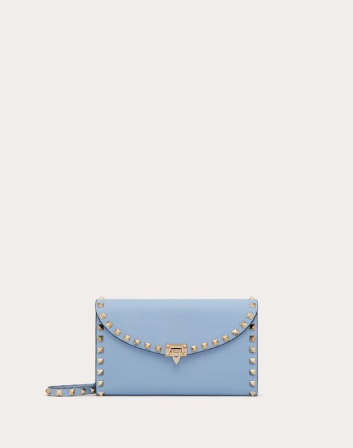 Red Valentino PORTAFOGLIO CON CATENA ROCKSTUD IN VITELLO GRANATO Vendite Flash