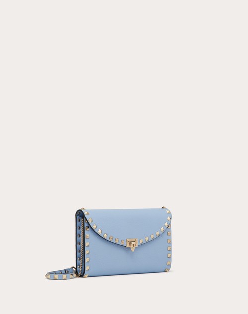 Red Valentino PORTAFOGLIO CON CATENA ROCKSTUD IN VITELLO GRANATO Vendite Flash