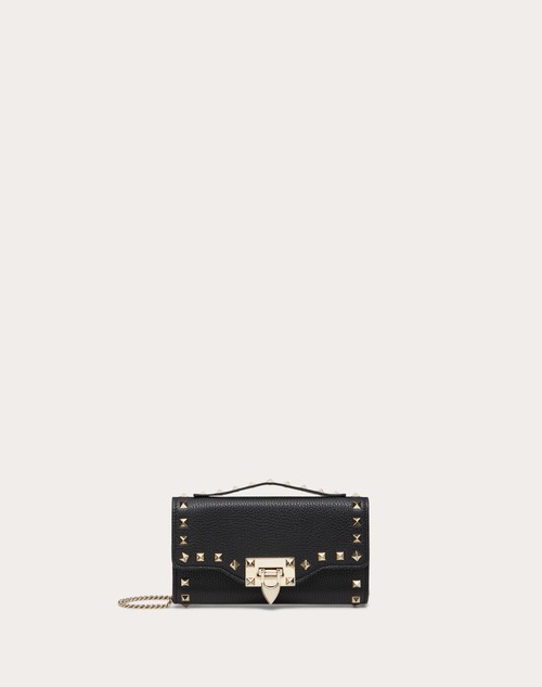 Red Valentino PORTAFOGLIO CON CATENA ROCKSTUD IN VITELLO GRANATO Negozio