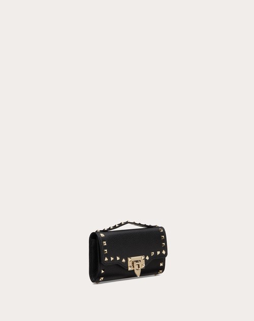Red Valentino PORTAFOGLIO CON CATENA ROCKSTUD IN VITELLO GRANATO In Saldo