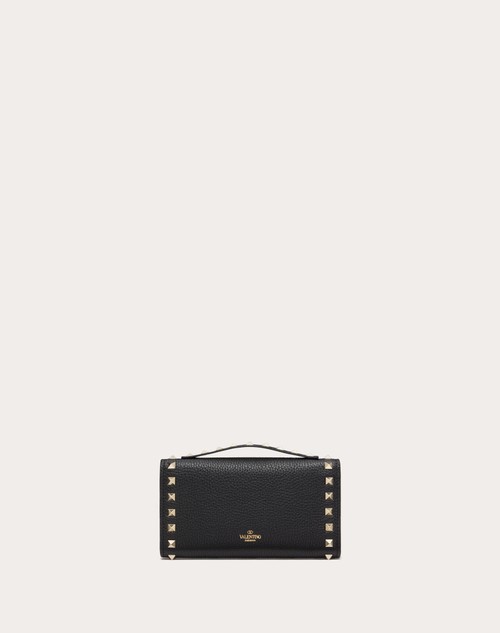 Red Valentino PORTAFOGLIO CON CATENA ROCKSTUD IN VITELLO GRANATO In Saldo