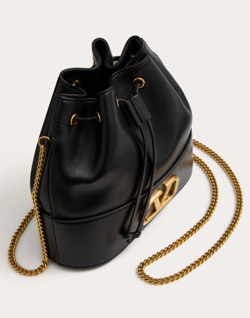 Red Valentino MINI SECCHIELLO CON CATENA VLOGO SIGNATURE IN NAPPA Moda