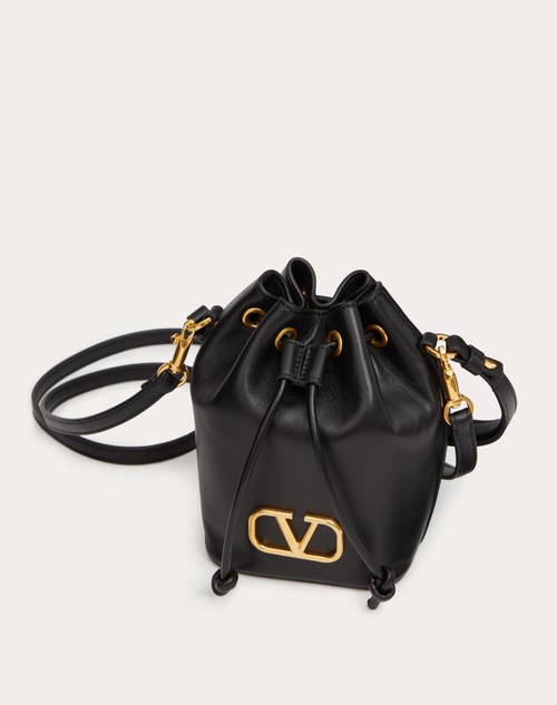 Red Valentino MINI BORSA A SECCHIELLO VLOGO SIGNATURE IN NAPPA Italia