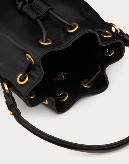 Red Valentino MINI BORSA A SECCHIELLO VLOGO SIGNATURE IN NAPPA Italia
