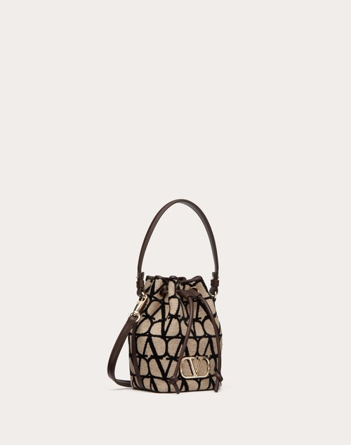 Red Valentino MINI BORSA A SECCHIELLO VLOGO SIGNATURE IN TOILE ICONOGRAPHE 2025