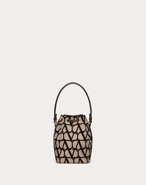 Red Valentino MINI BORSA A SECCHIELLO VLOGO SIGNATURE IN TOILE ICONOGRAPHE 2025