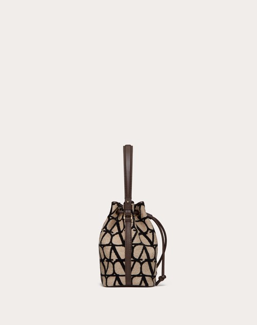 Red Valentino MINI BORSA A SECCHIELLO VLOGO SIGNATURE IN TOILE ICONOGRAPHE 2025