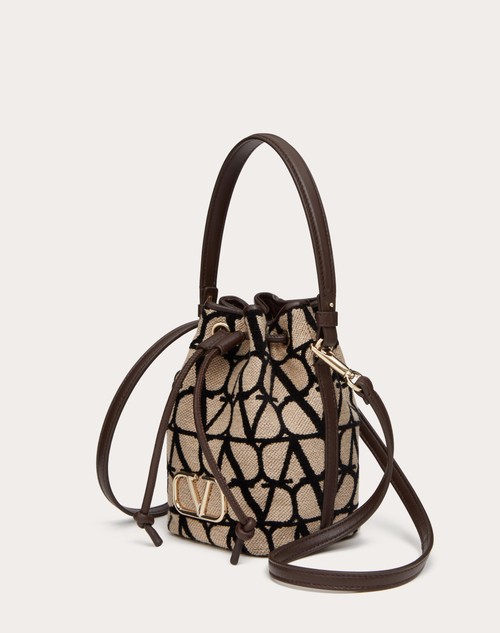 Red Valentino MINI BORSA A SECCHIELLO VLOGO SIGNATURE IN TOILE ICONOGRAPHE 2025