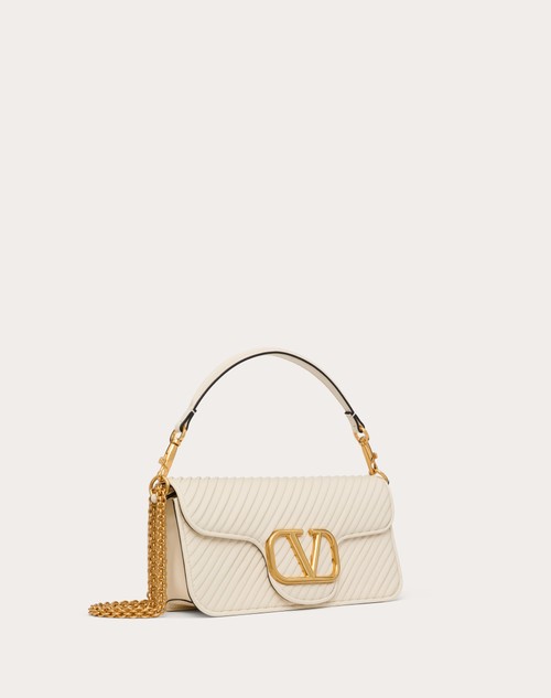 Red Valentino BORSA A SPALLA VALENTINO GARAVANI LOCÒ IN NAPPA PLISSETTATA Economico