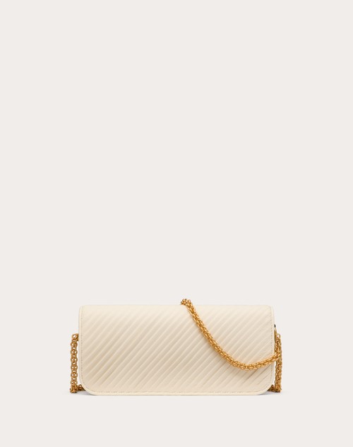 Red Valentino BORSA A SPALLA VALENTINO GARAVANI LOCÒ IN NAPPA PLISSETTATA Economico