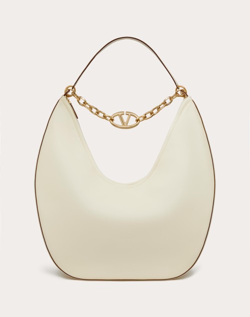 Red Valentino MAXI HOBO VLOGO MOON BAG IN NAPPA CON CATENA Qualità