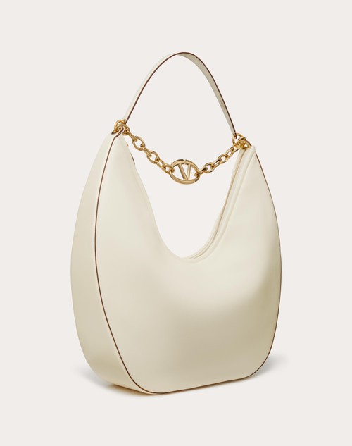 Red Valentino MAXI HOBO VLOGO MOON BAG IN NAPPA CON CATENA Qualità