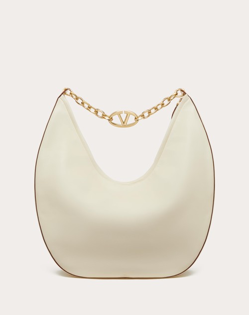 Red Valentino MAXI HOBO VLOGO MOON BAG IN NAPPA CON CATENA Vendita