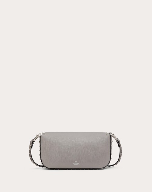 Red Valentino BORSA A TRACOLLA VALENTINO GARAVANI ROCKSTUD IN VITELLO GRANATO Limitato a 3 giorni
