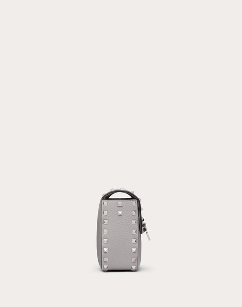 Red Valentino BORSA A TRACOLLA VALENTINO GARAVANI ROCKSTUD IN VITELLO GRANATO Limitato a 3 giorni
