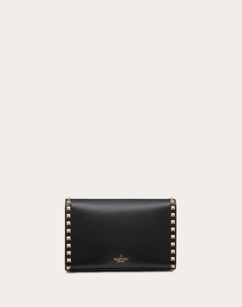 Red Valentino BORSA PICCOLA A TRACOLLA ROCKSTUD IN VITELLO GRANATO Esporta salva