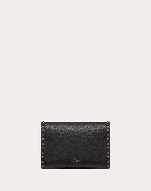 Red Valentino BORSA PICCOLA A TRACOLLA ROCKSTUD IN VITELLO GRANATO Italia
