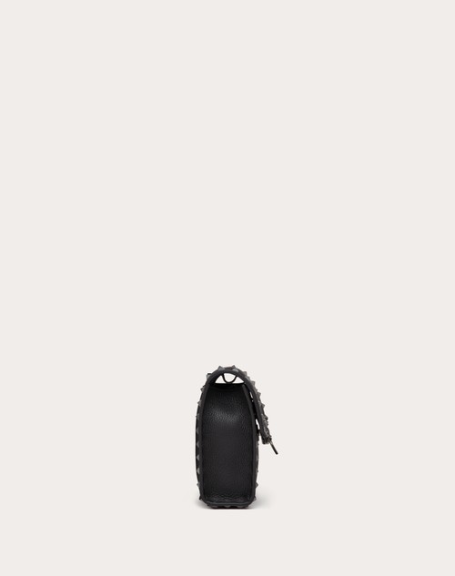 Red Valentino BORSA PICCOLA A TRACOLLA ROCKSTUD IN VITELLO GRANATO Italia