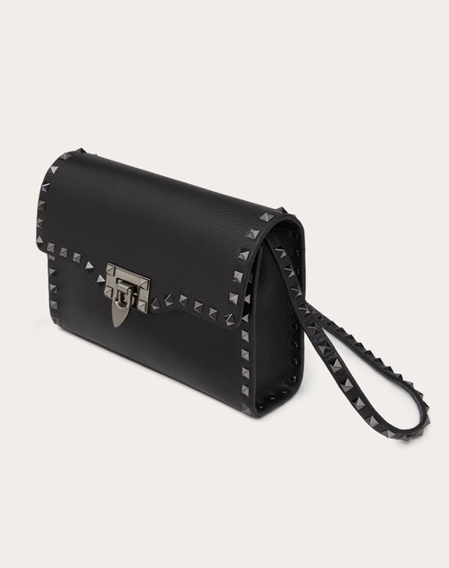 Red Valentino BORSA PICCOLA A TRACOLLA ROCKSTUD IN VITELLO GRANATO Italia