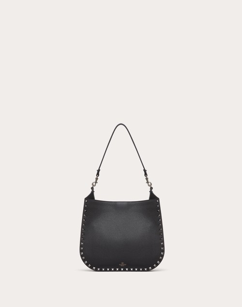 Red Valentino BORSA HOBO VALENTINO GARAVANI ROCKSTUD IN VITELLO GRANATO In Linea