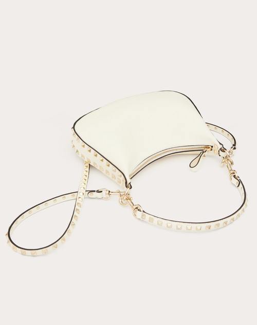 Red Valentino HOBO PICCOLA VALENTINO GARAVANI ROCKSTUD IN VITELLO GRANATO Qualità