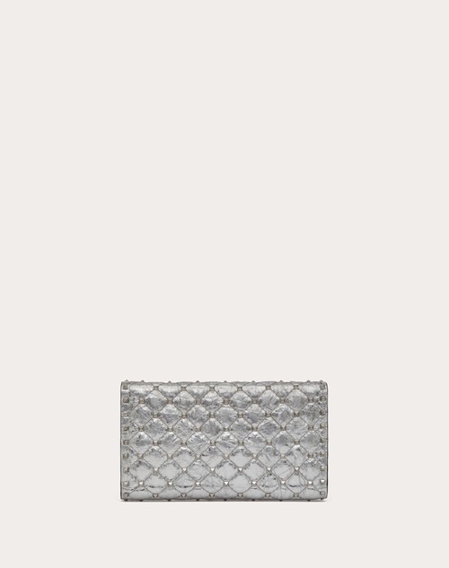 Red Valentino BORSA A TRACOLLA ROCKSTUD SPIKE IN AGNELLO METALLIZZATO Online