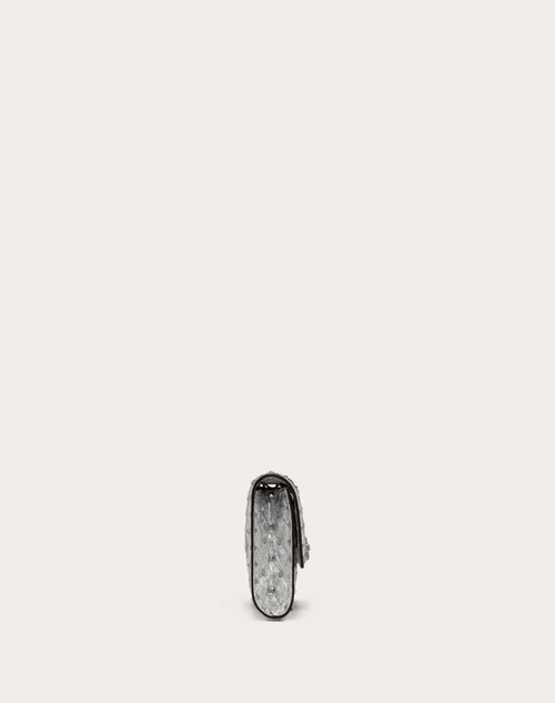 Red Valentino BORSA A TRACOLLA ROCKSTUD SPIKE IN AGNELLO METALLIZZATO Online