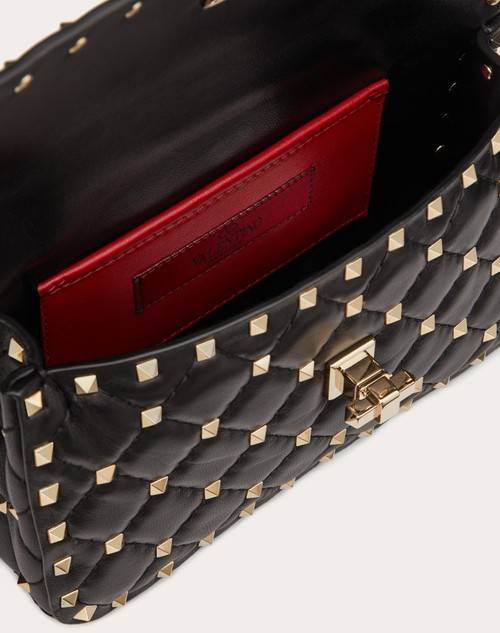Red Valentino BORSA PICCOLA ROCKSTUD SPIKE IN NAPPA In Vendita