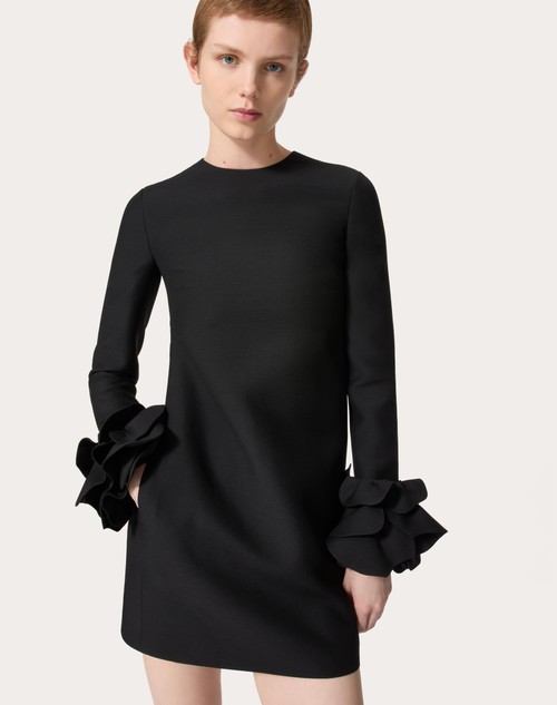 Red Valentino ABITO CORTO IN CREPE COUTURE RICAMATO Nuova