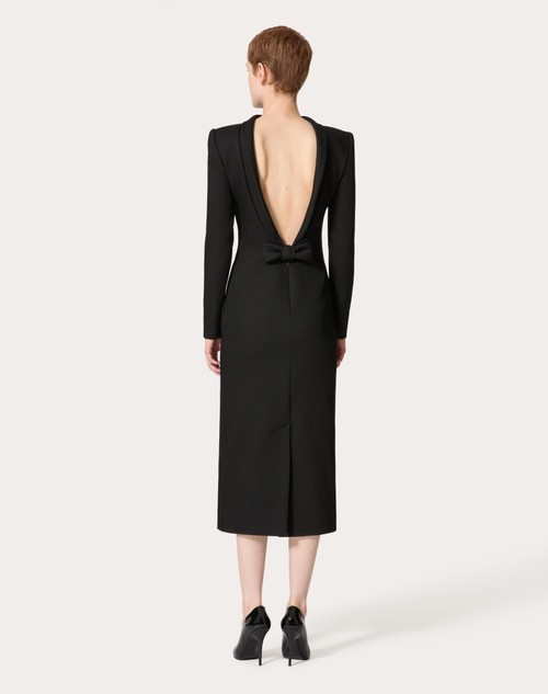 Red Valentino ABITO MIDI IN STRUCTURED DIAGONAL Negozio online di fabbrica