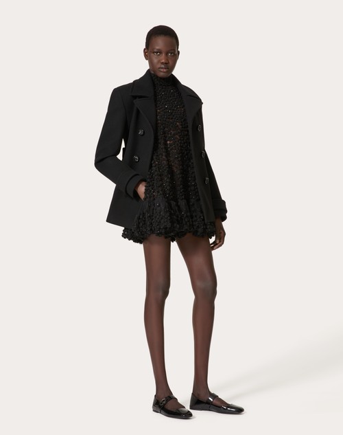 Red Valentino ABITO CORTO IN TULLE ILLUSIONE RICAMATO Offerta speciale