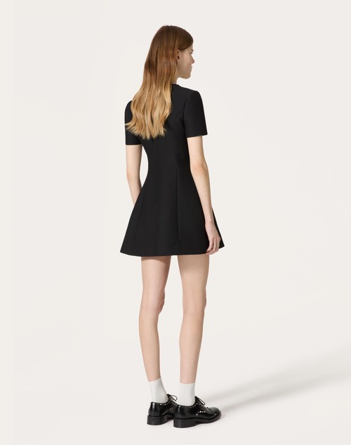 Red Valentino ABITO CORTO IN CREPE COUTURE RICAMATO Offerta per la Festa della Mamma