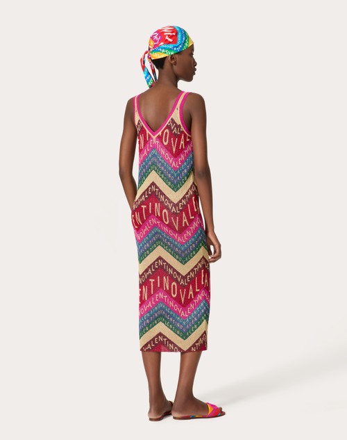 Red Valentino ABITO IN LUREX VALENTINO CHEVRON Offerte esclusive