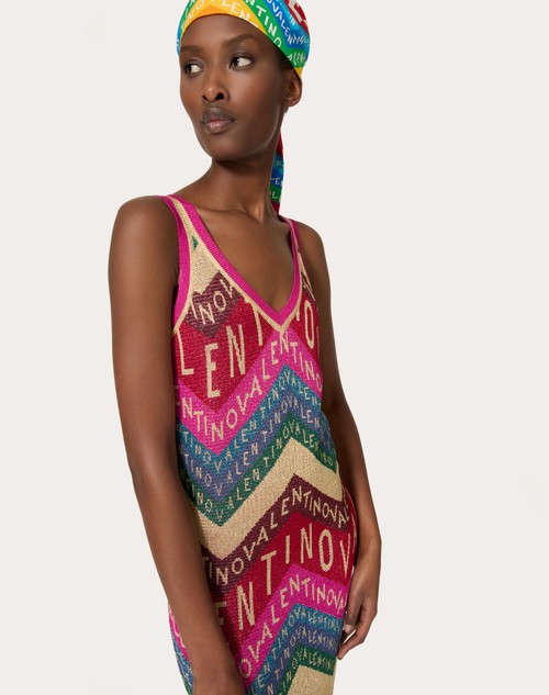 Red Valentino ABITO IN LUREX VALENTINO CHEVRON Offerte esclusive