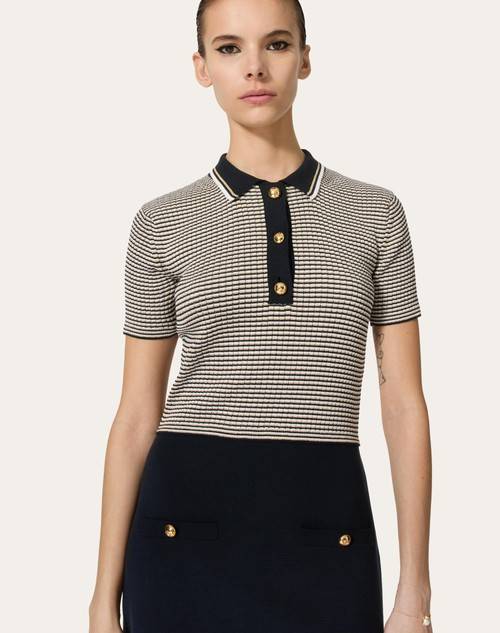 Red Valentino ABITO IN COTONE E LUREX Offerta settimanale