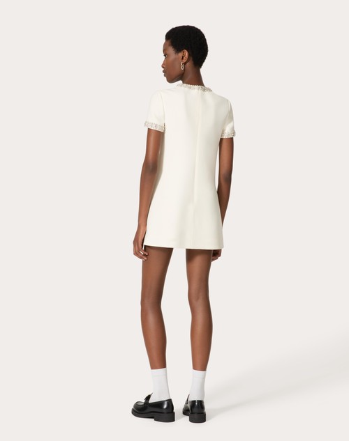 Red Valentino ABITO CORTO IN CREPE COUTURE RICAMATO Ultimi due giorni