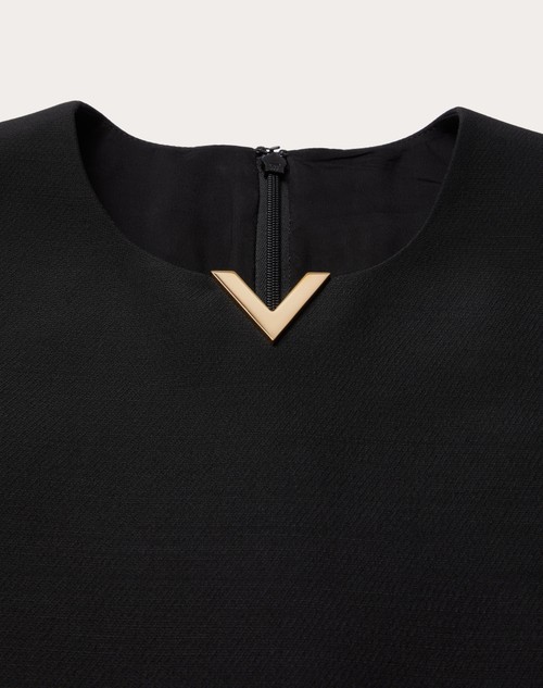 Red Valentino ABITO CORTO IN CREPE COUTURE Super sconto