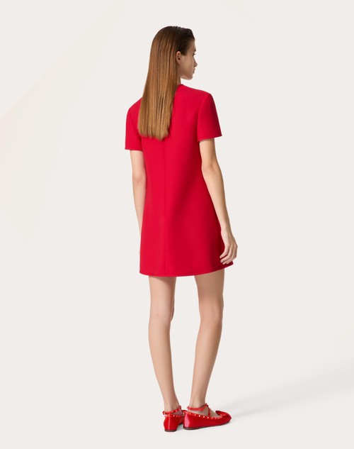 Red Valentino ABITO CORTO IN CREPE COUTURE Black Friday Prezzi