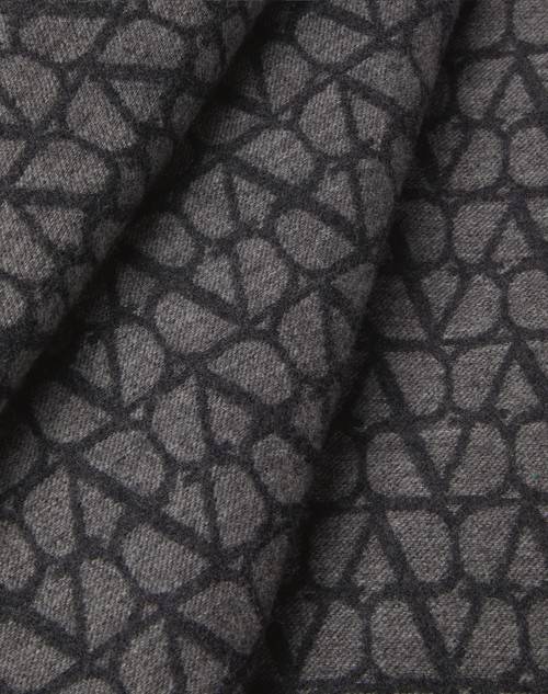 Red Valentino PONCHO DOUBLE TOILE ICONOGRAPHE IN LANA E CACHEMIRE Fino Al -60%